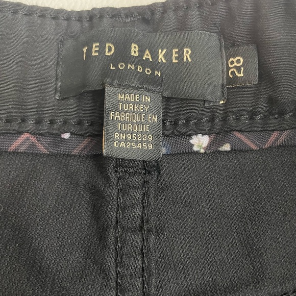 NWT Ted Baker debrah velvet zebra skinny pants - Picture 6 of 12